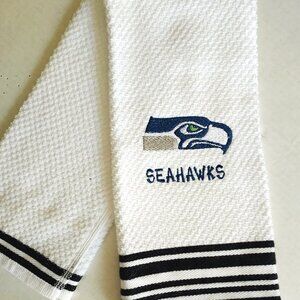 Seattle Seahawks team, set of 2 Embroidered Tea towels, hands towels 100% Cotton
